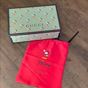 Mickey Mouse Gucci Dust Bag and Shoebox